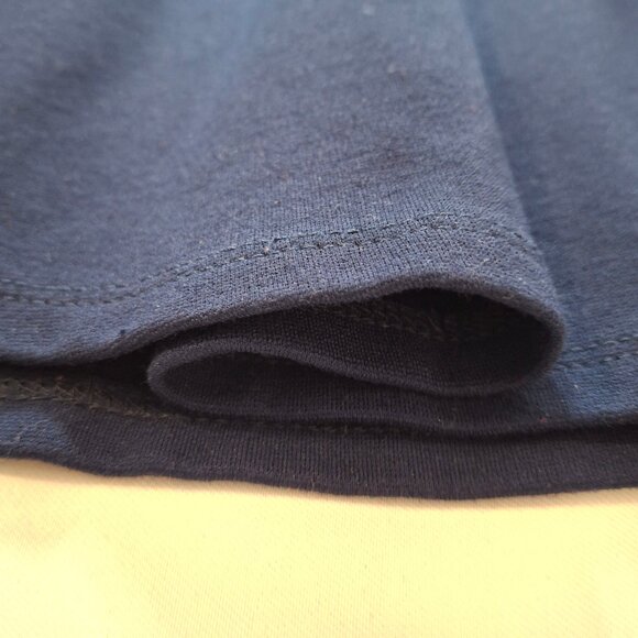 Monteau Los Angeles High Scoop Neck Fit & Flare Dark Blue Dress Size M Sleeveles - Picture 6 of 16